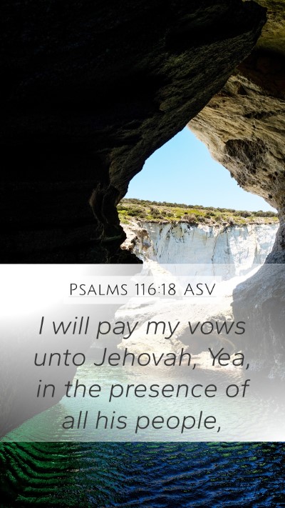 Psalms 116:18 ASV Bible Verse Image