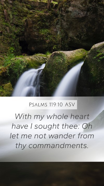 Psalms 119:10 ASV Bible Verse Image