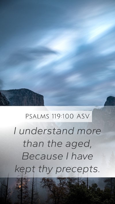 Psalms 119:100 ASV Bible Verse Image