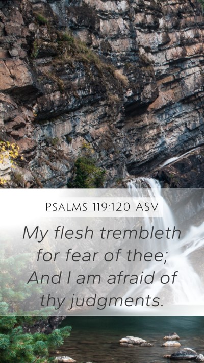 Psalms 119:120 ASV Bible Verse Image