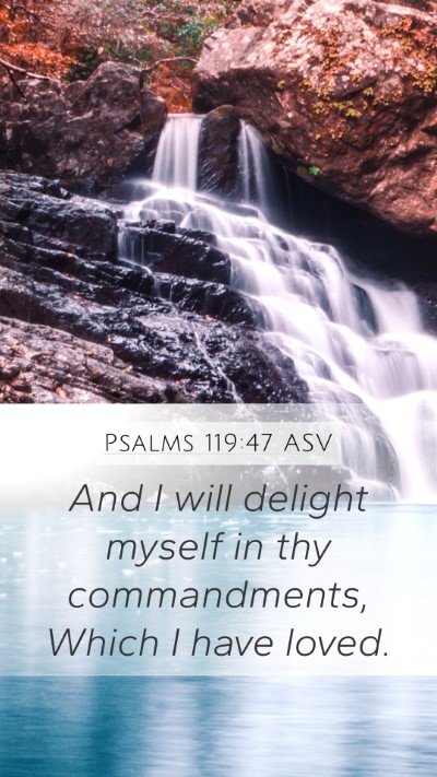 Psalms 119:47 ASV Bible Verse Image