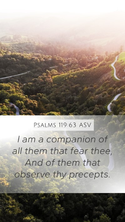 Psalms 119:63 ASV Bible Verse Image
