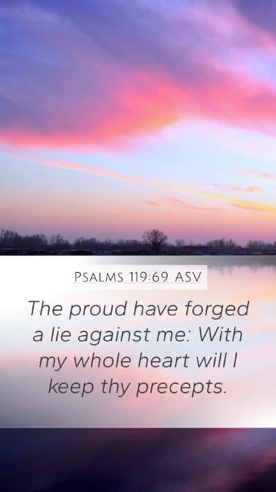 Psalms 119:69 ASV Bible Verse Image
