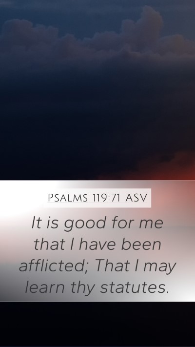 Psalms 119:71 ASV Bible Verse Image
