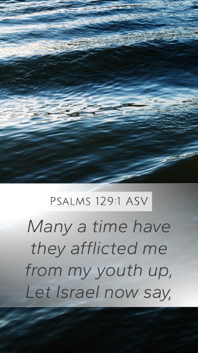 Psalms 129:1 ASV Bible Verse Image
