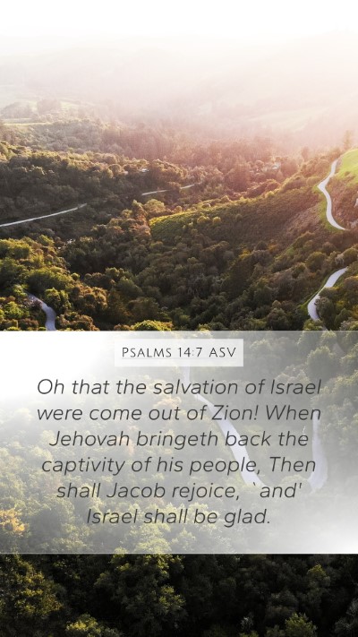 Psalms 14:7 ASV Bible Verse Image