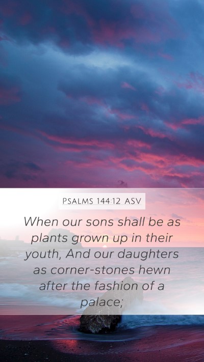 Psalms 144:12 ASV Bible Verse Image