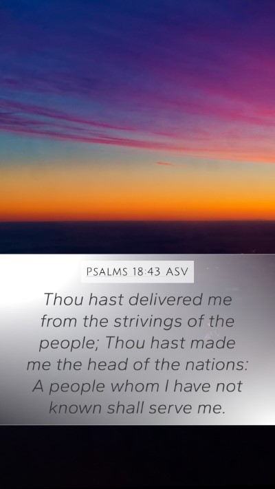 Psalms 18:43 ASV Bible Verse Image