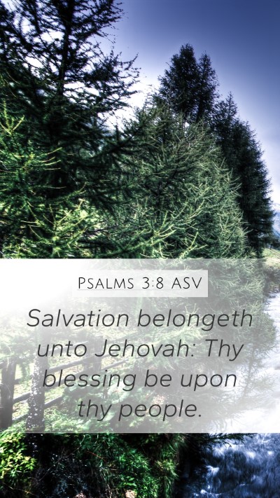 Psalms 3:8 ASV Bible Verse Image