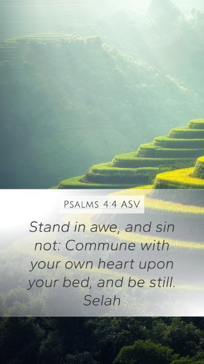 Psalms 4:4 ASV Bible Verse Image