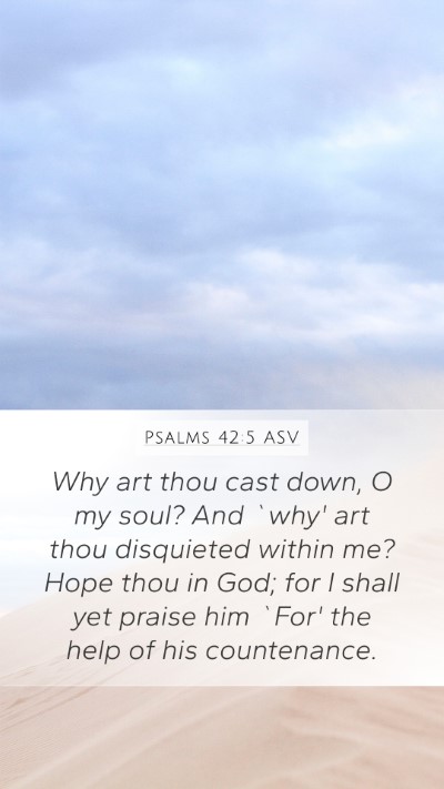 Psalms 42:5 ASV Bible Verse Image