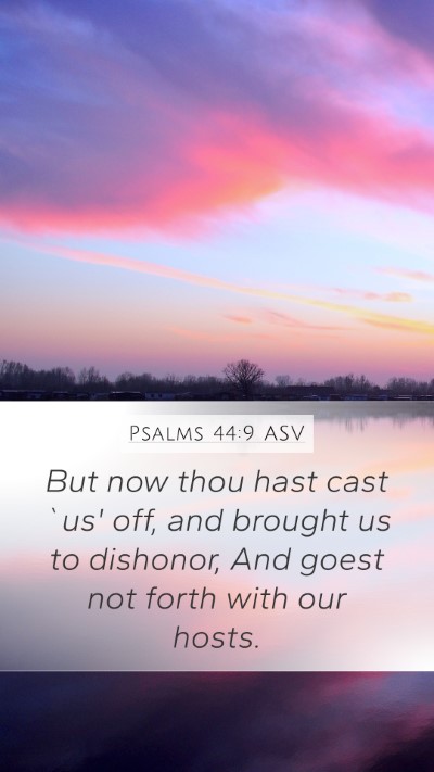 Psalms 44:9 ASV Bible Verse Image