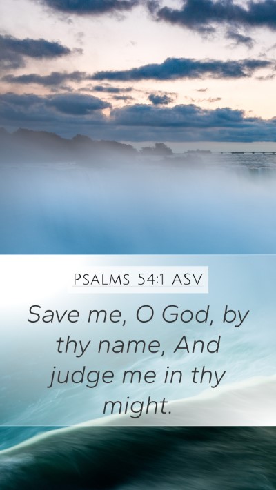 Psalms 54:1 ASV Bible Verse Image