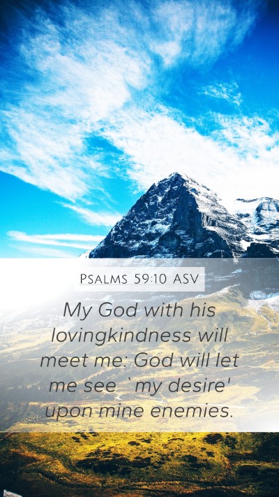 Psalms 59:10 ASV Bible Verse Image