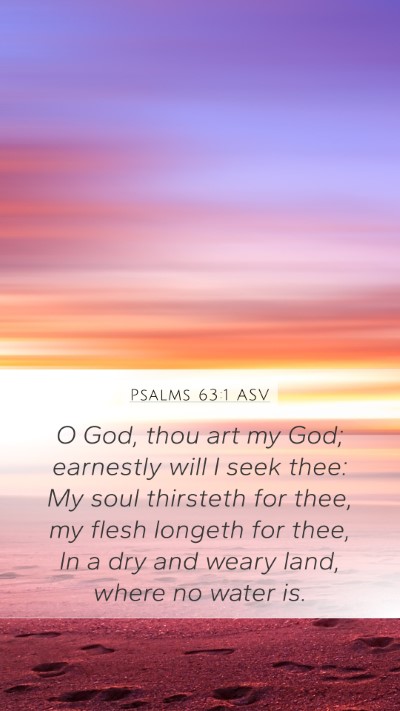 Psalms 63:1 ASV Bible Verse Image