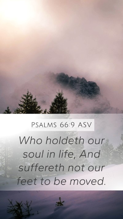 Psalms 66:9 ASV Bible Verse Image