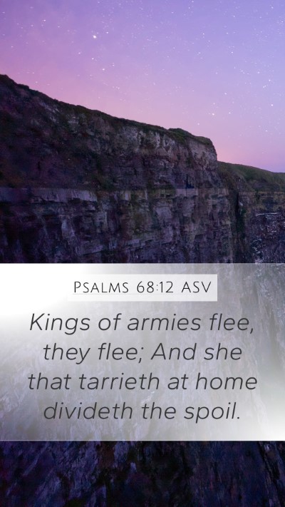 Psalms 68:12 ASV Bible Verse Image