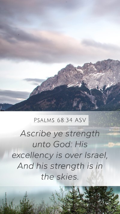 Psalms 68:34 ASV Bible Verse Image