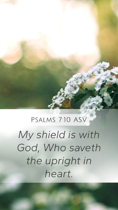 Psalms 7:10 ASV Bible Verse Image