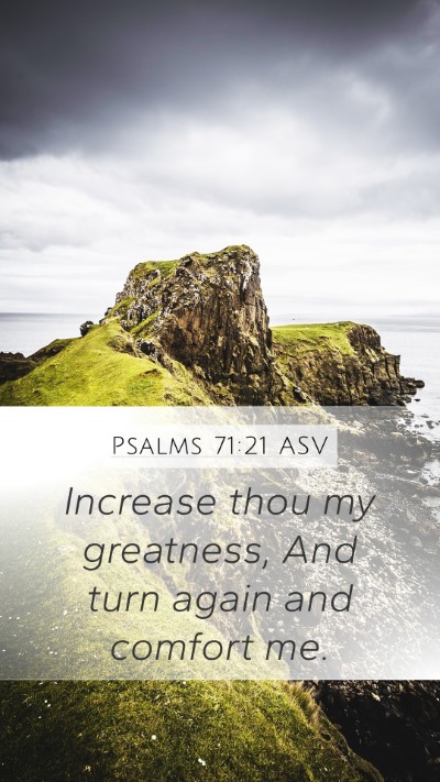 Psalms 71:21 ASV Bible Verse Image
