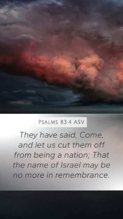 Psalms 83:4 ASV Bible Verse Image