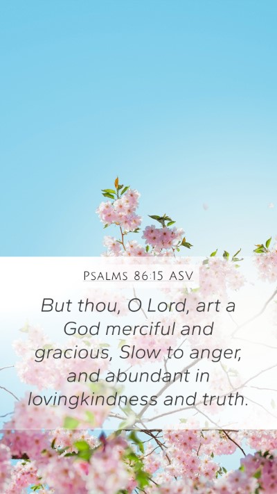 Psalms 86:15 ASV Bible Verse Image