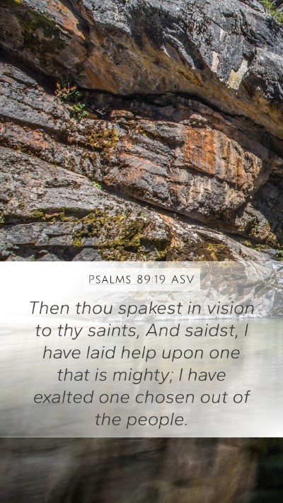 Psalms 89:19 ASV Bible Verse Image