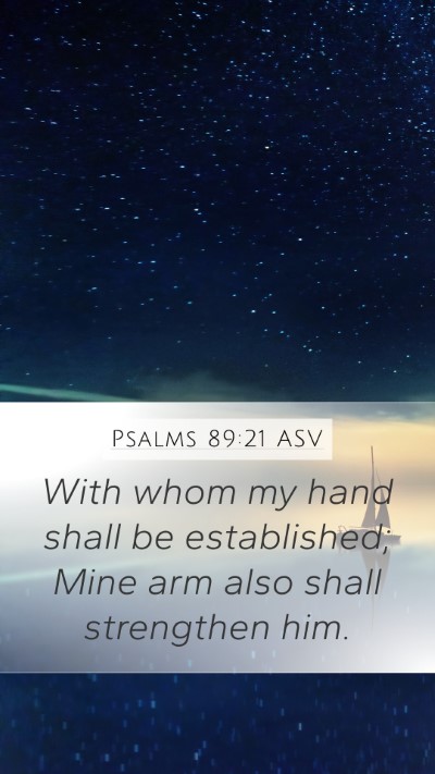 Psalms 89:21 ASV Bible Verse Image