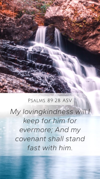 Psalms 89:28 ASV Bible Verse Image