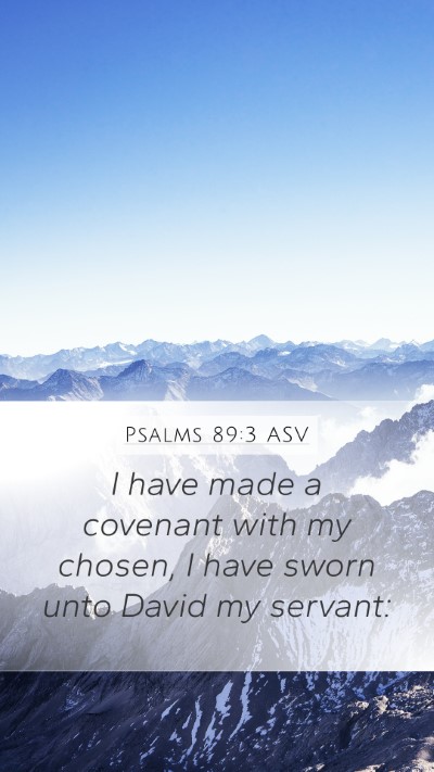 Psalms 89:3 ASV Bible Verse Image