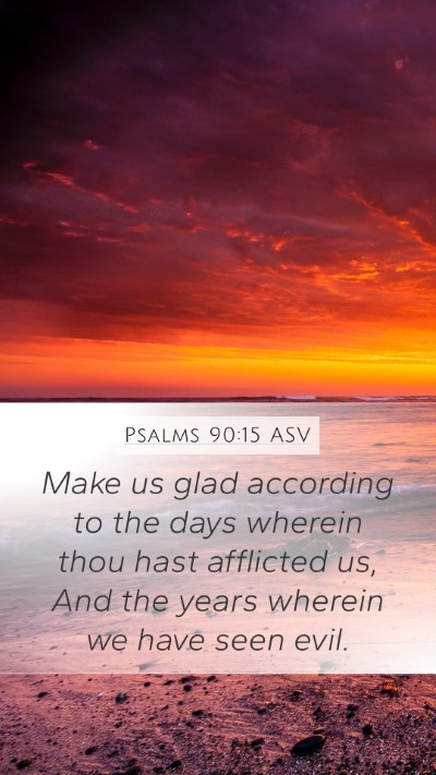 Psalms 90:15 ASV Bible Verse Image