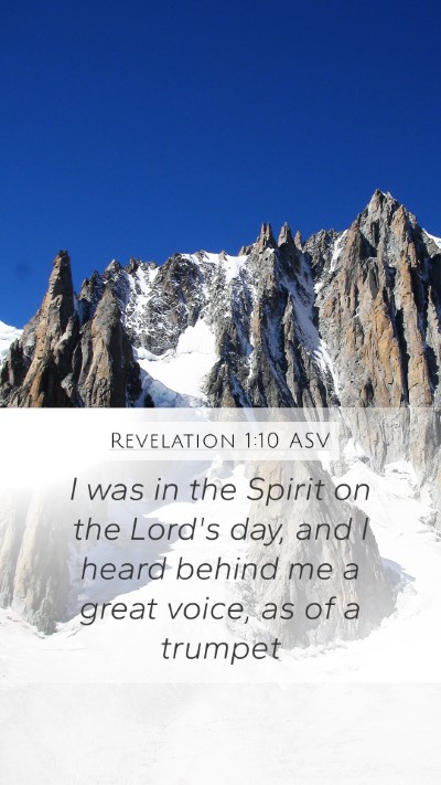 Revelation 1:10 ASV Bible Verse Image
