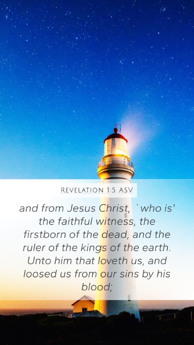 Revelation 1:5 ASV Bible Verse Image