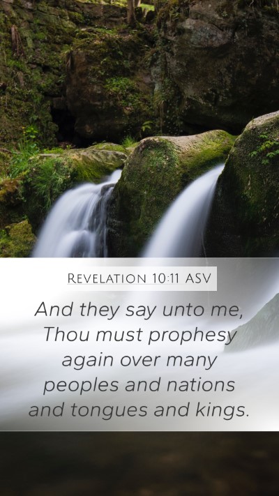 Revelation 10:11 ASV Bible Verse Image