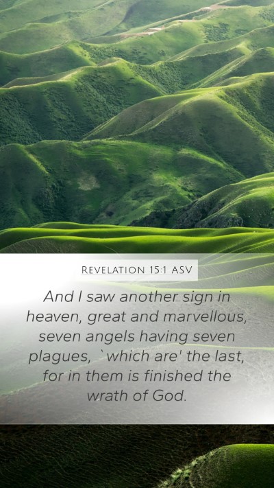 Revelation 15:1 ASV Bible Verse Image