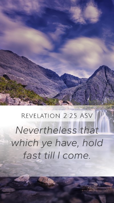 Revelation 2:25 ASV Bible Verse Image