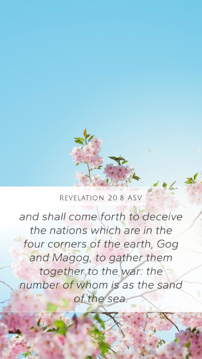 Revelation 20:8 ASV Bible Verse Image