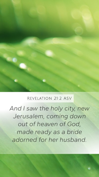 Revelation 21:2 ASV Bible Verse Image
