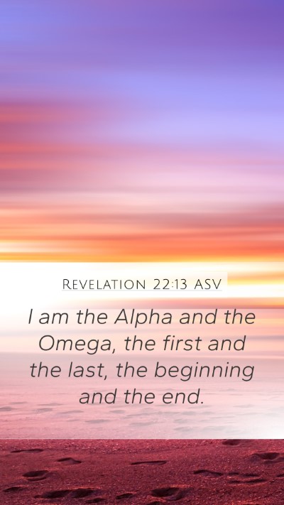 Revelation 22:13 ASV Bible Verse Image