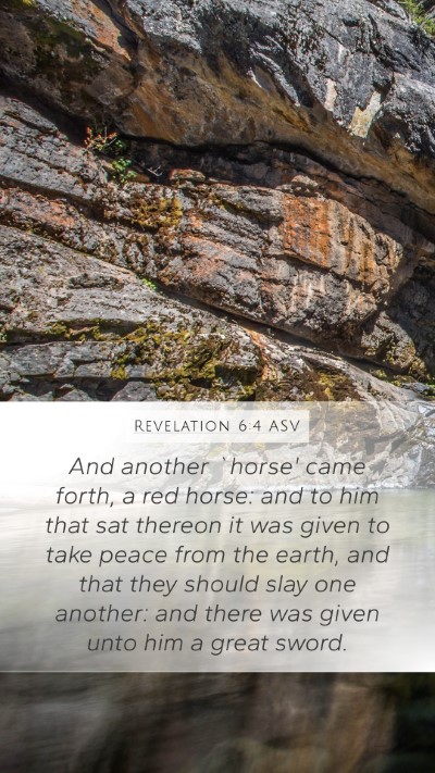 Revelation 6:4 ASV Bible Verse Image