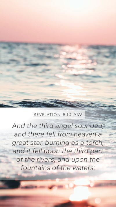 Revelation 8:10 ASV Bible Verse Image