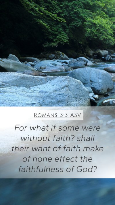 Romans 3:3 ASV Bible Verse Image