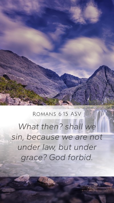 Romans 6:15 ASV Bible Verse Image