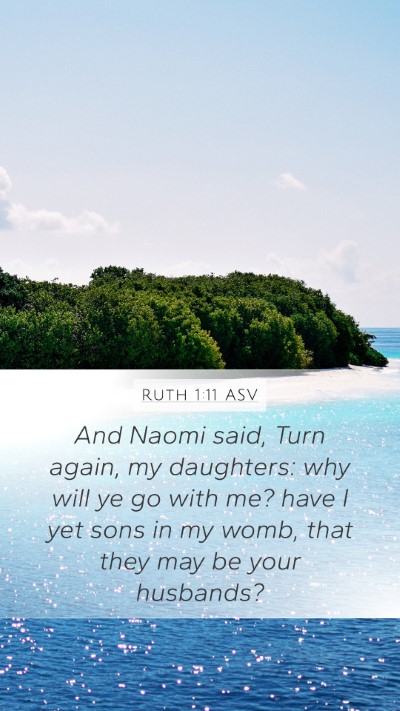 Ruth 1:11 ASV Bible Verse Image