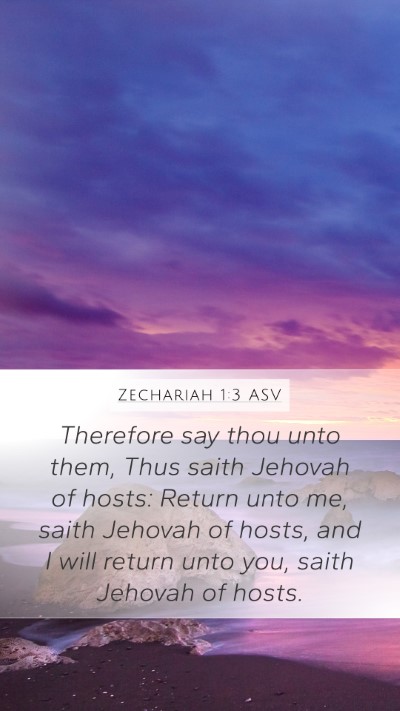Zechariah 1:3 ASV Bible Verse Image