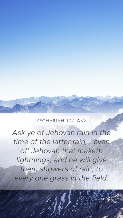 Zechariah 10:1 ASV Bible Verse Image