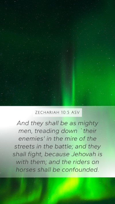 Zechariah 10:5 ASV Bible Verse Image