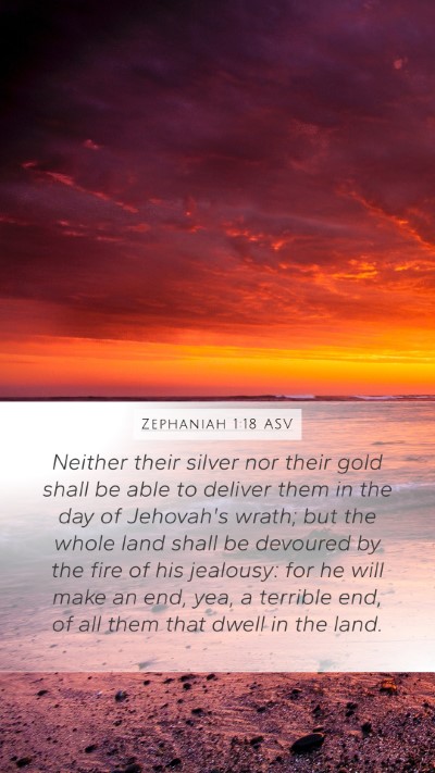 Zephaniah 1:18 ASV Bible Verse Image
