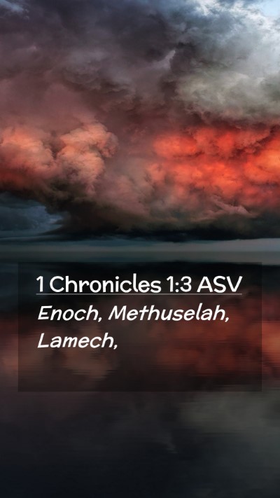 Picture 02 - 1 Chronicles 1:3 ASV Mobile Phone Wallpaper - Enoch, Methuselah, - Mobile Bible Verse Wallpaper