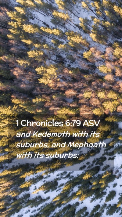 Picture 02 - 1 Chronicles 6:79 ASV Mobile Phone Wallpaper - and Kedemoth with its suburbs, and Mephaath with - Mobile Bible Verse Wallpaper